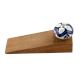 Navy Blue Flower Crackle Ceramic Wooden Door Stopper